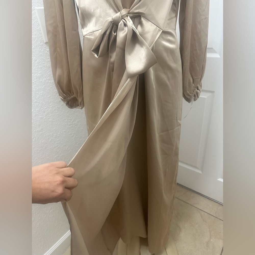 Juliana Veiled Collection Modest Tie Long Sleeve Women’s XL Juliett Gown Dusty - Picture 5 of 14